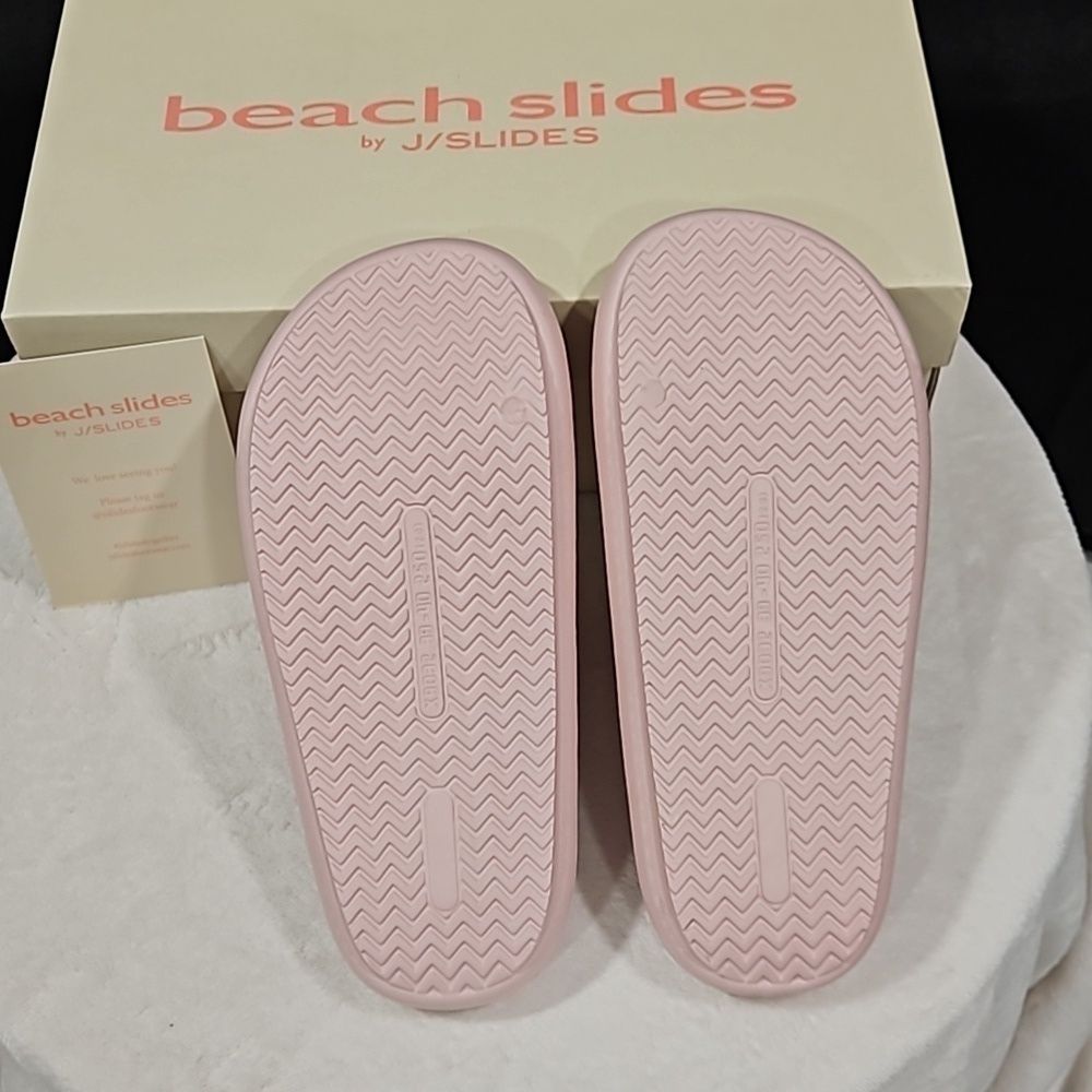 J SLIDES Soft Pink Eva Squish Beach Slides Women's NIB Size 8 - Picture 7 of 9
